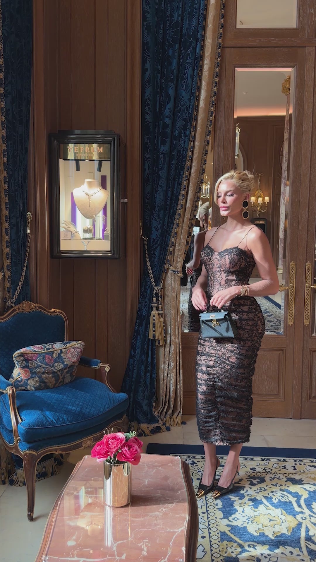 Embroidered Tulle Set