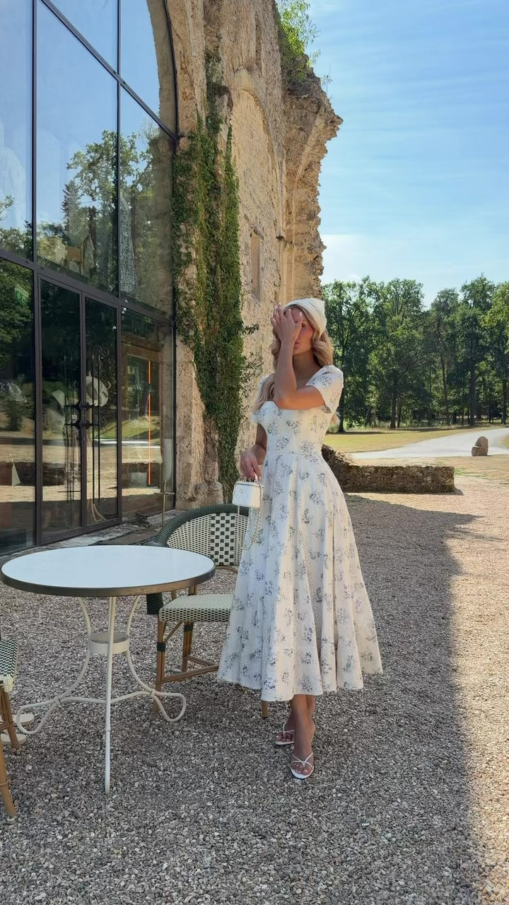 Eyelet Midi Dress