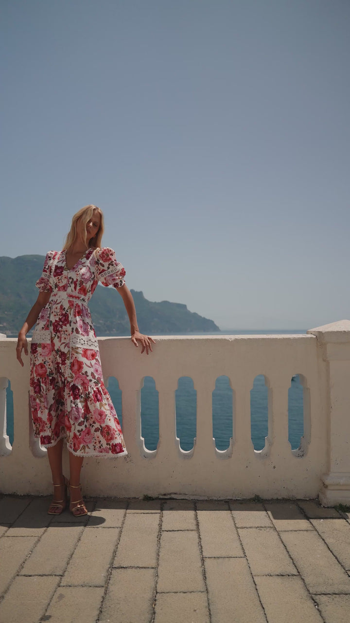 Amalfi Bloom Midi Dress