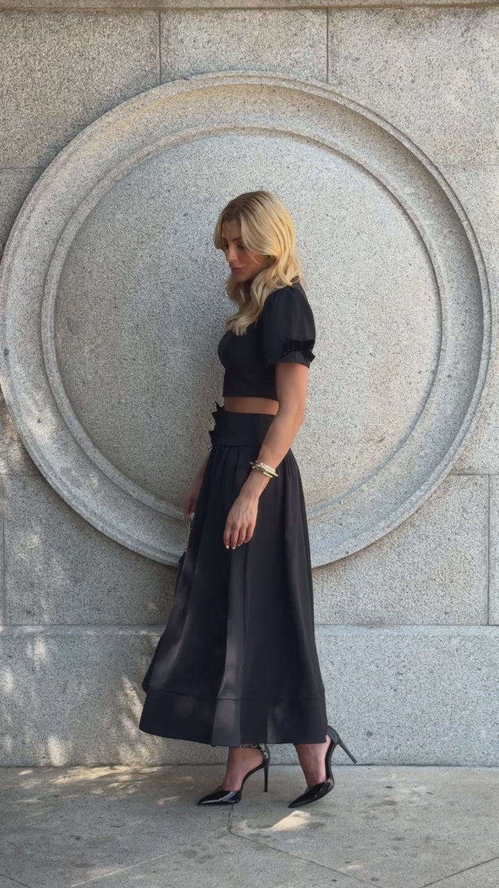 Midi Skirt + Crop Top Set