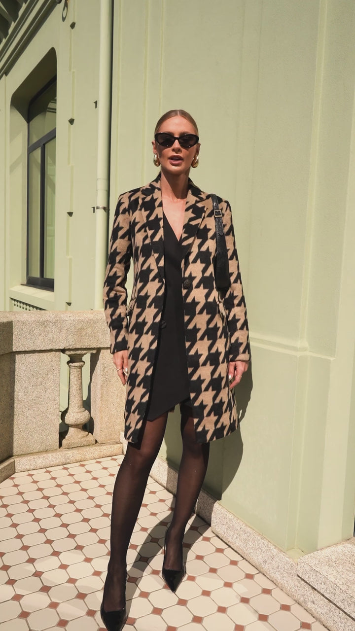Trench Coat Pied Poule