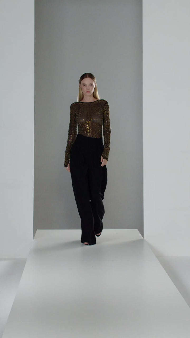 Body Transfer Croco Gold