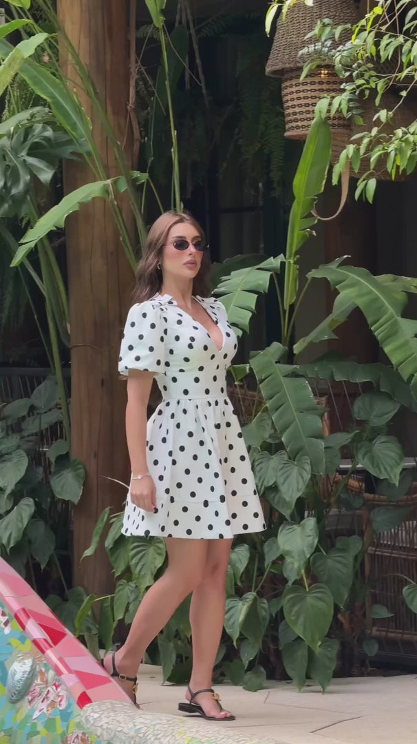 Dolce Polka Dot Short Dress