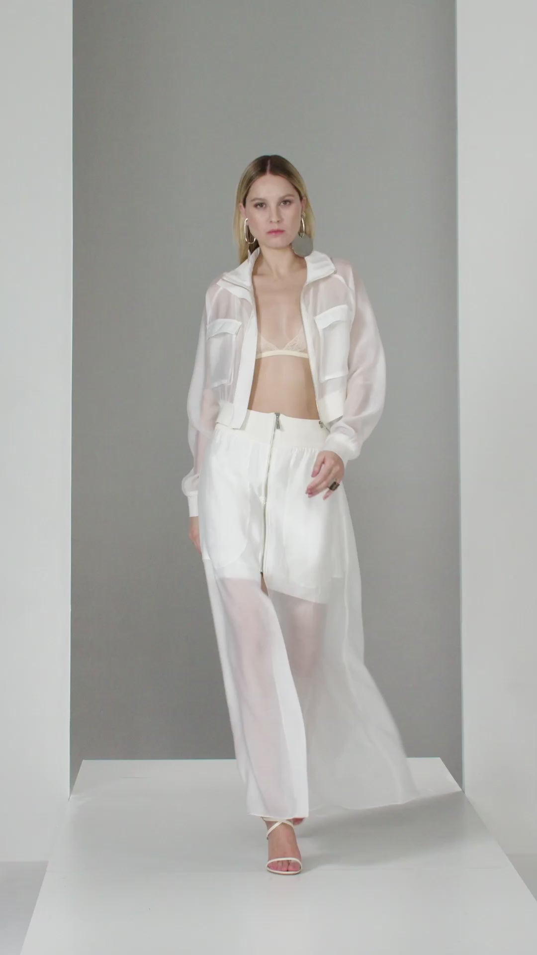 Long Organza Skirt