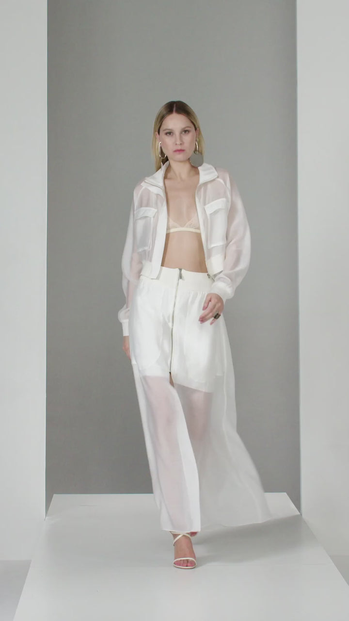 Long Organza Skirt
