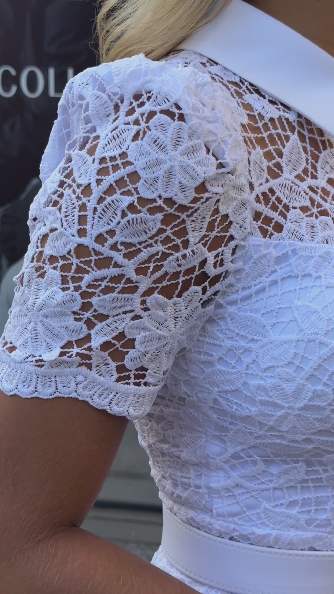 Guipure Lace Midi Dress