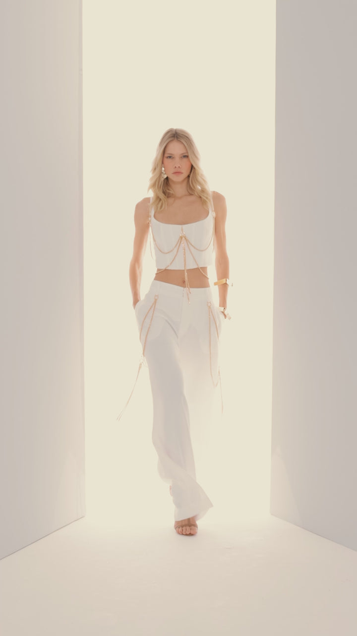 Calça Alfaiataria Chains