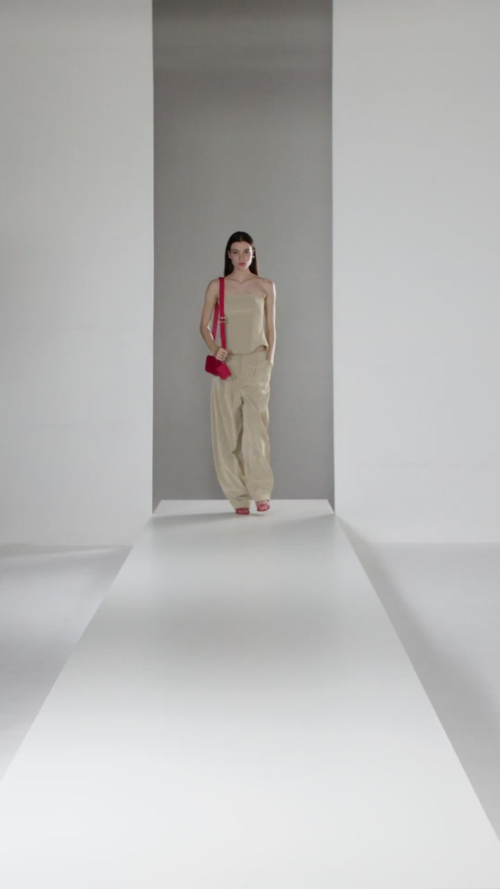 Calça Barrel Leather