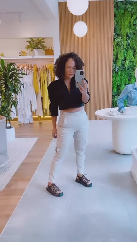 Calça Mom Cargo