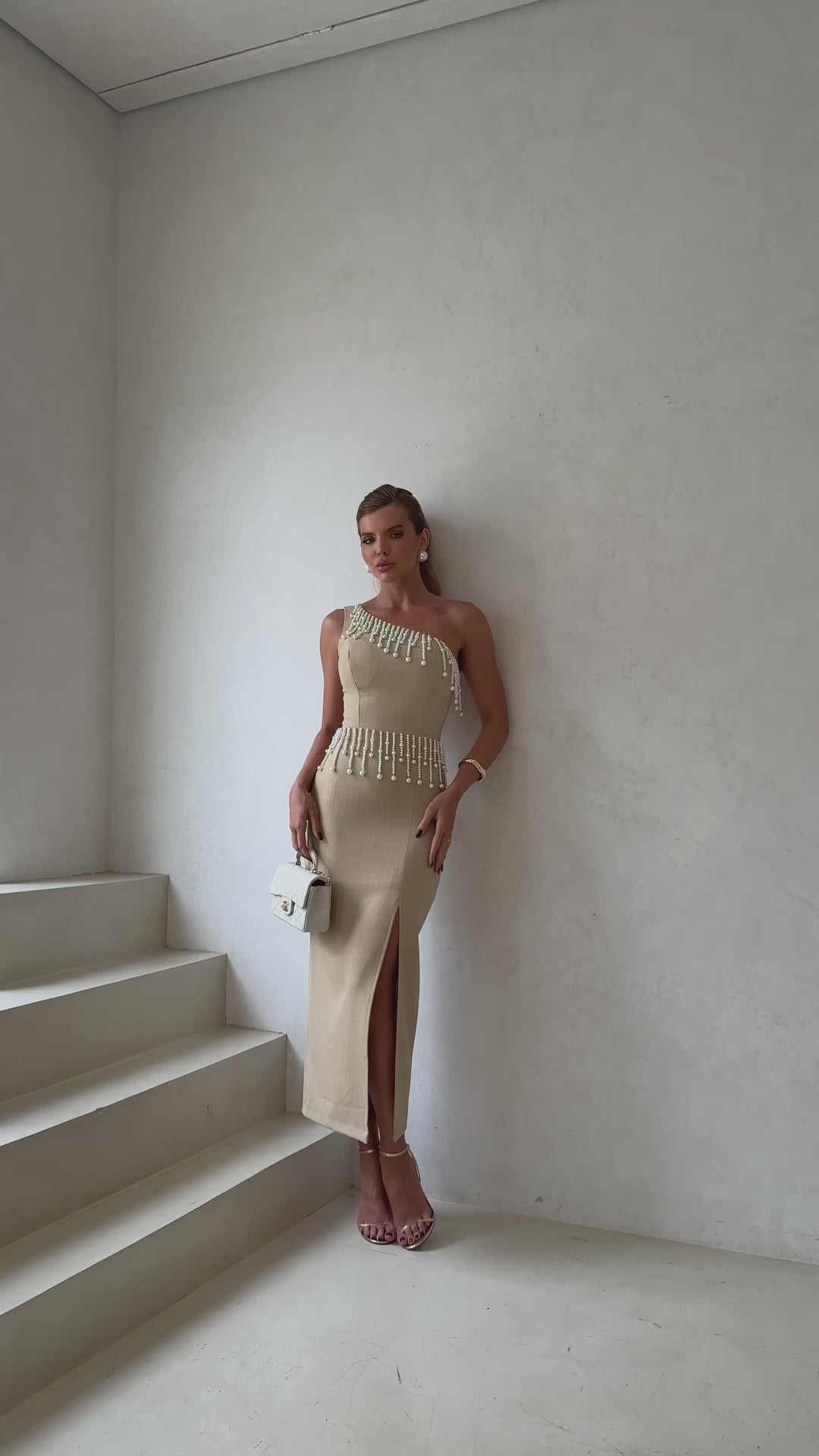 Asymmetrical Midi Dress