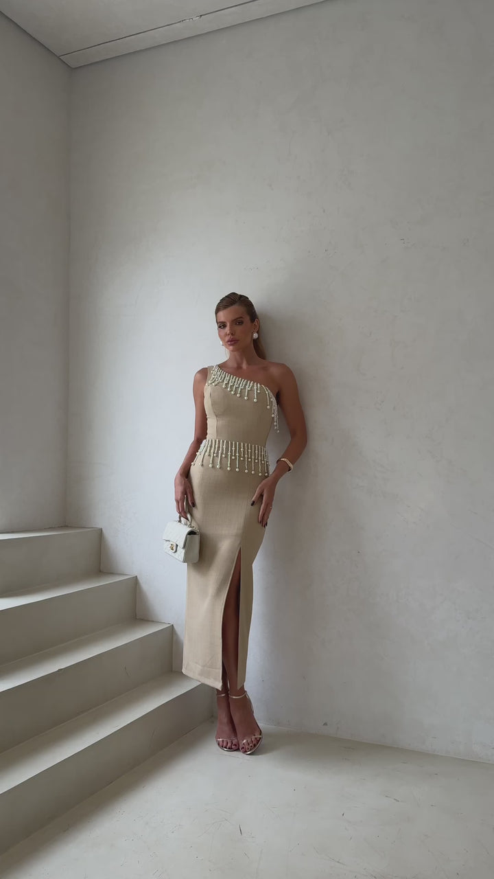 Asymmetrical Midi Dress