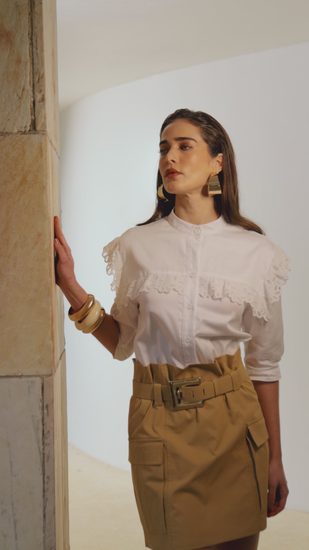 3/4 Sleeve Lace Shirt