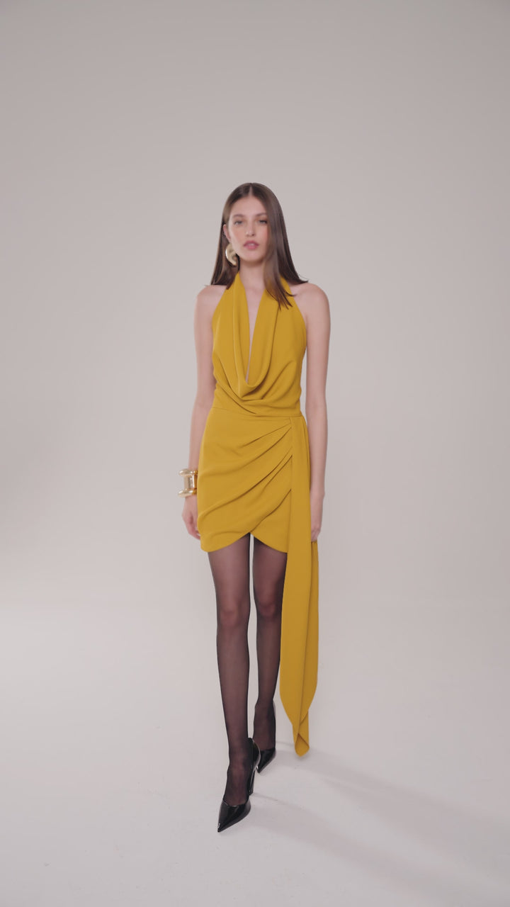 Vestido Curto Drapee