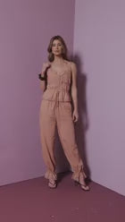 Conjunto Bata + Calça Renda