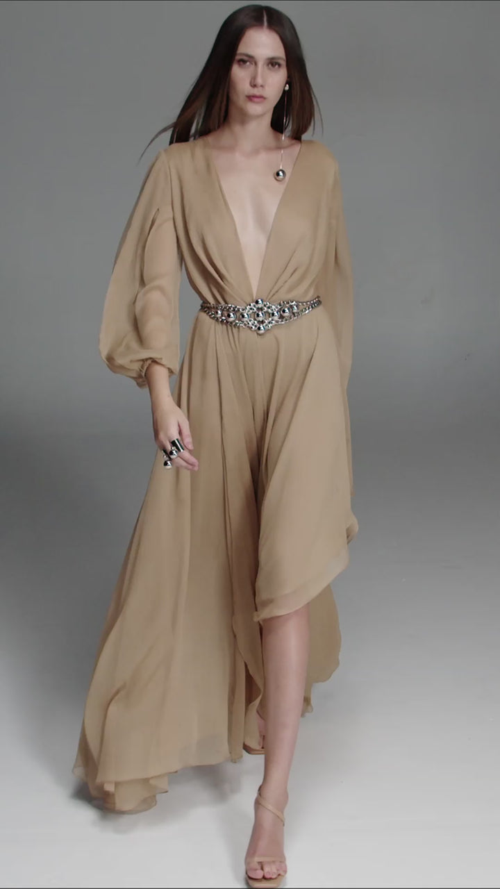 Vestido Longo Tule