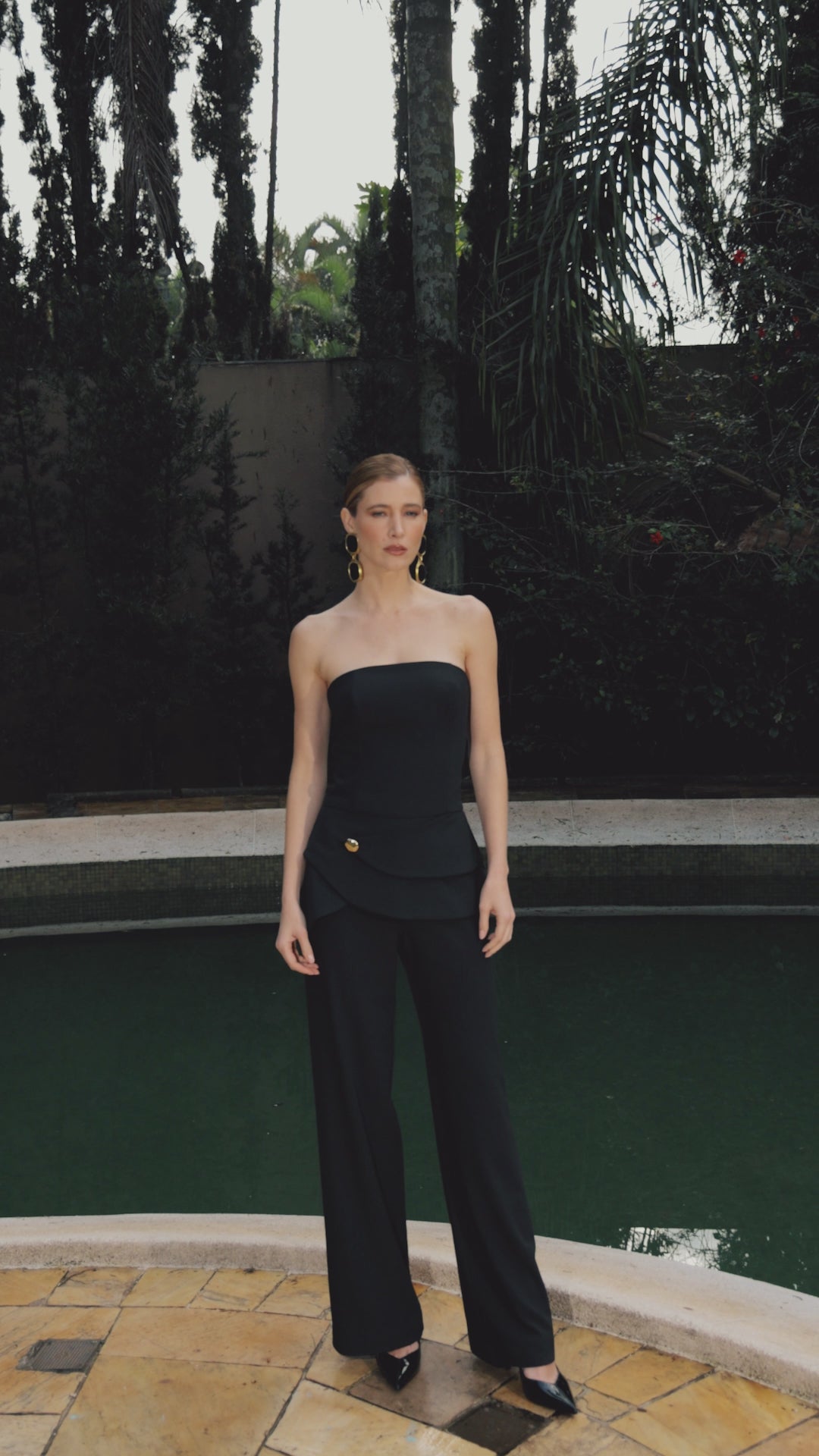 Peplum Wrap Jumpsuit