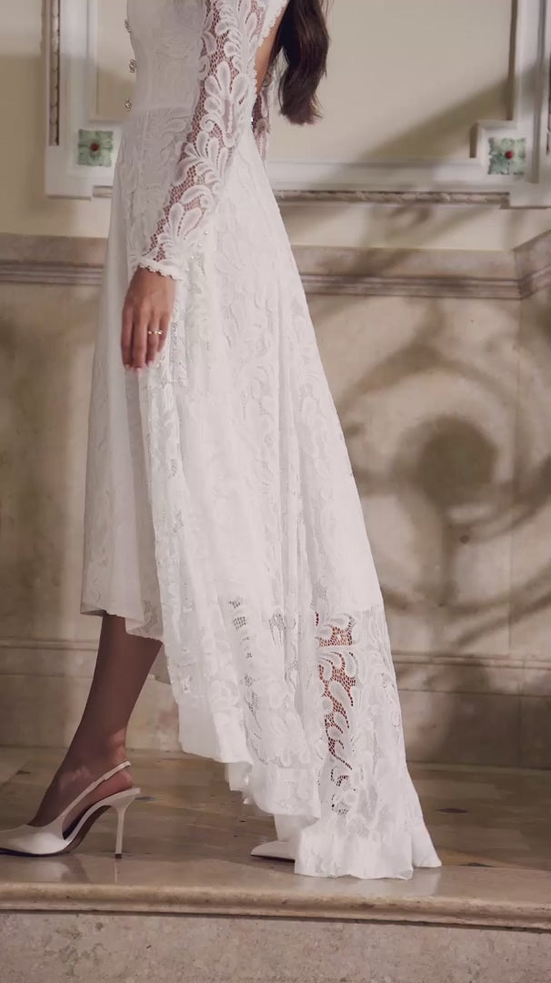 Vestido Mullet Renda Celestine