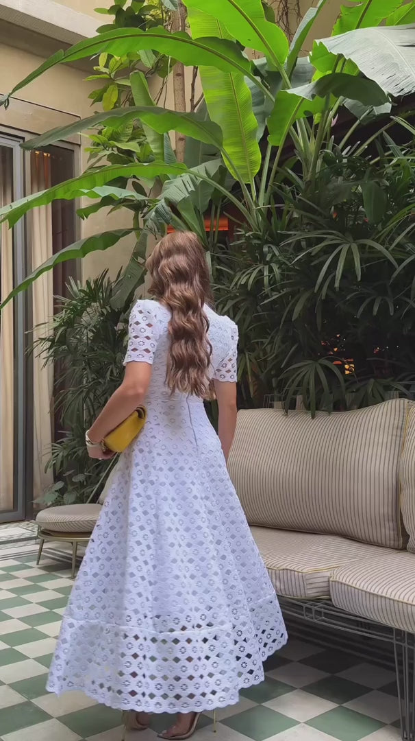 Pure Lace Midi Dress