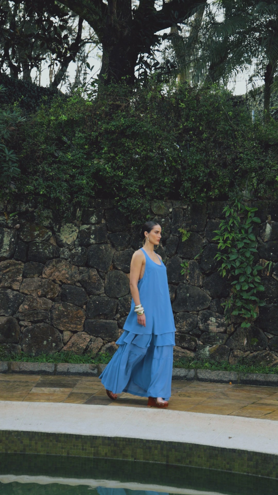 Long Ruffled Dress