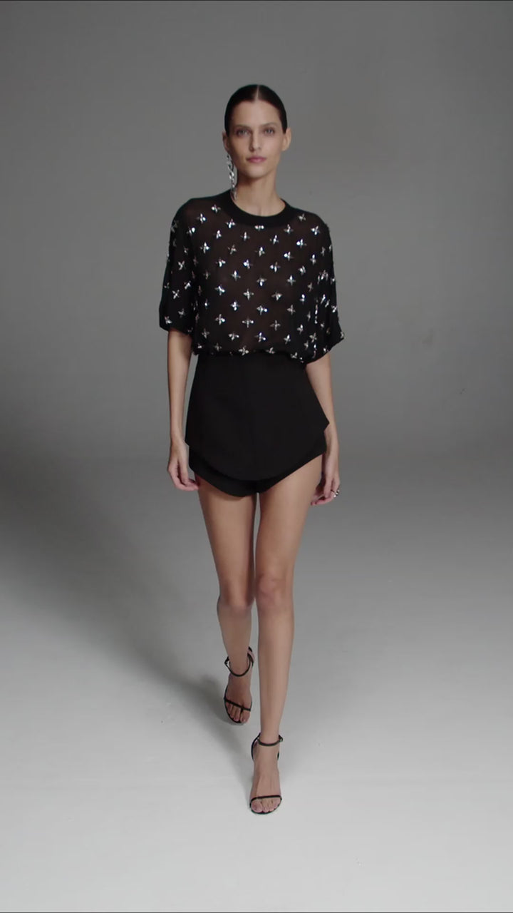 Star Chaos Embroidered Blouse