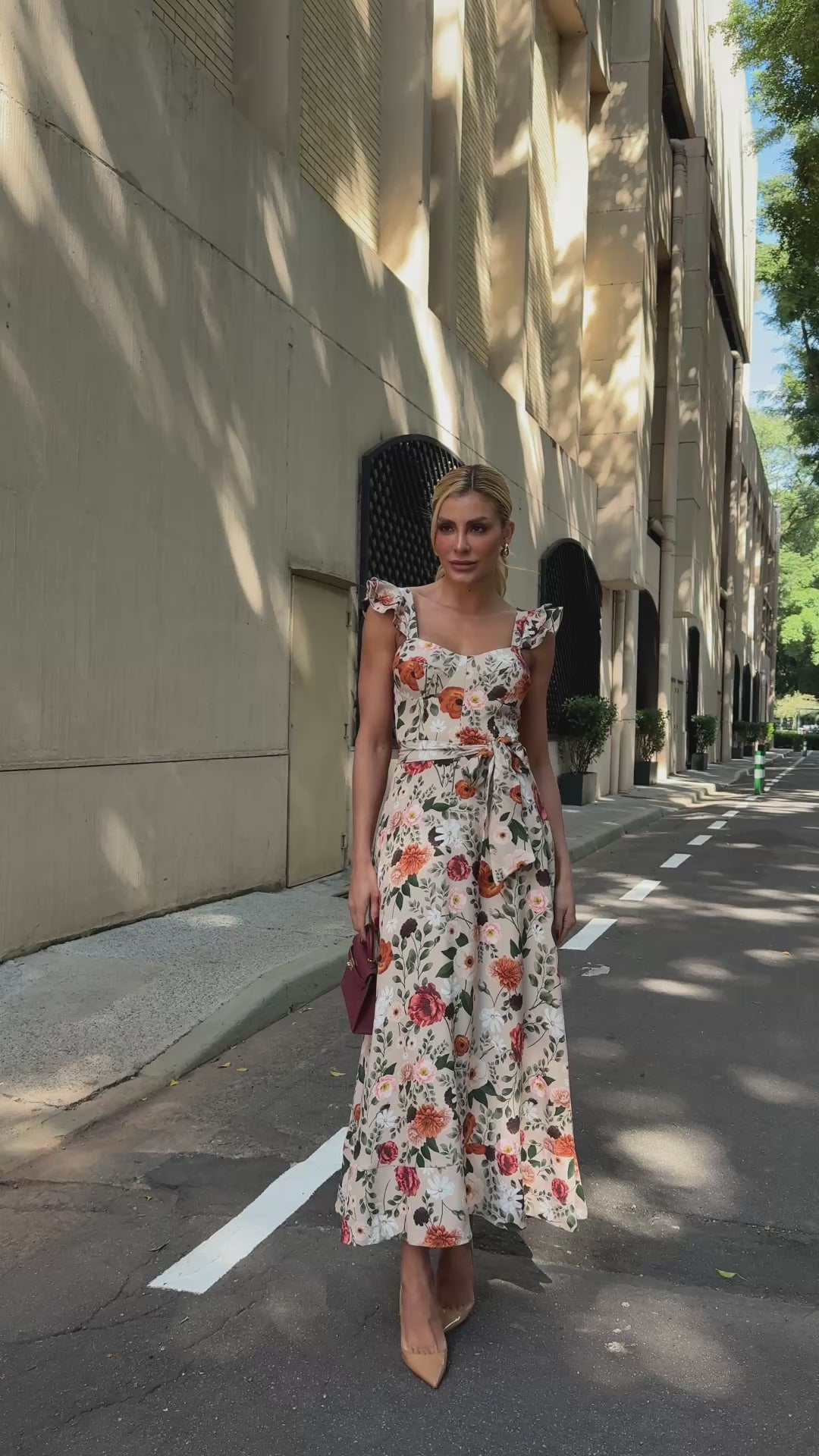 Vestido Midi Floral