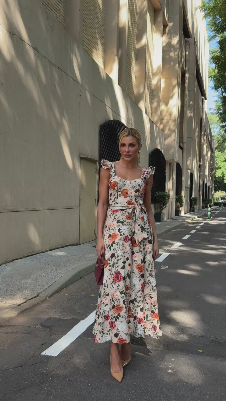 Vestido Midi Floral