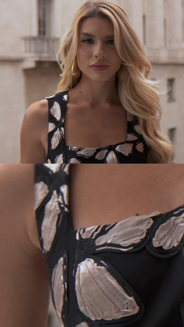Fleur Royale Midi Dress
