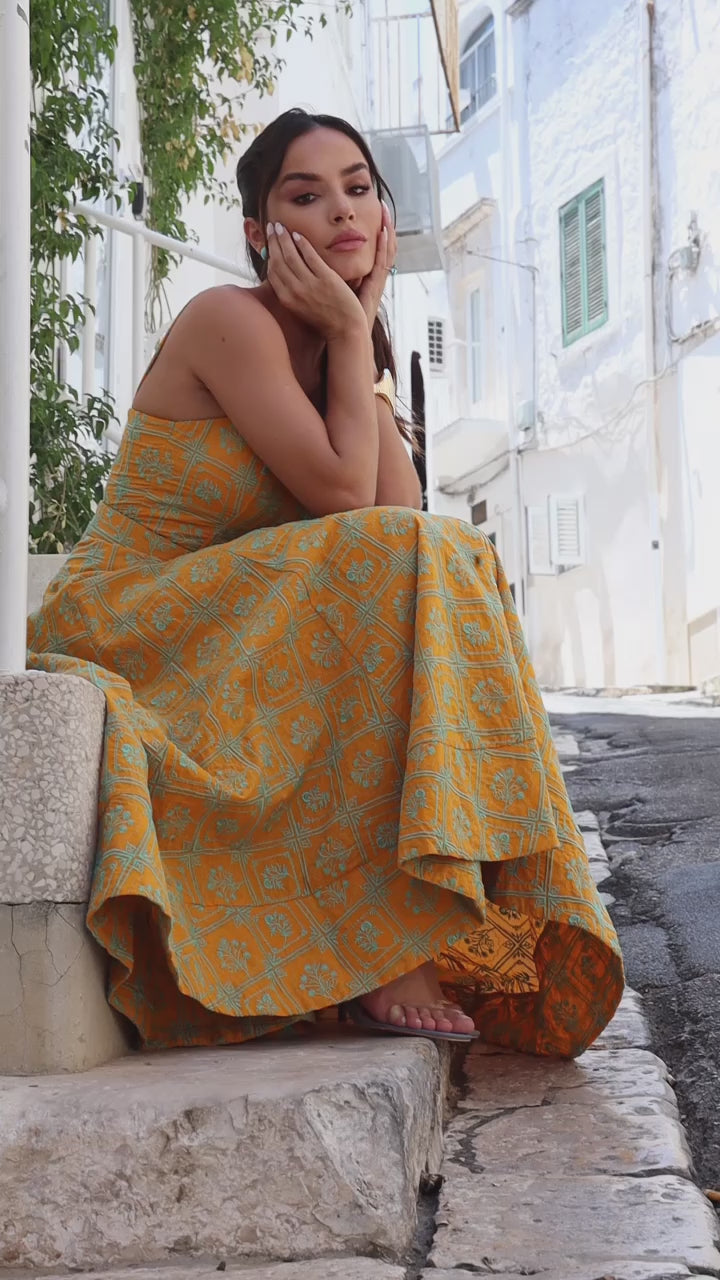 Pink Lemonade Laise Midi Dress
