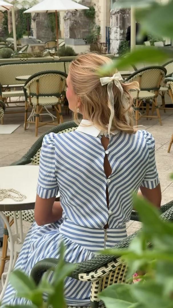 Vestido Midi Listrado Riviera