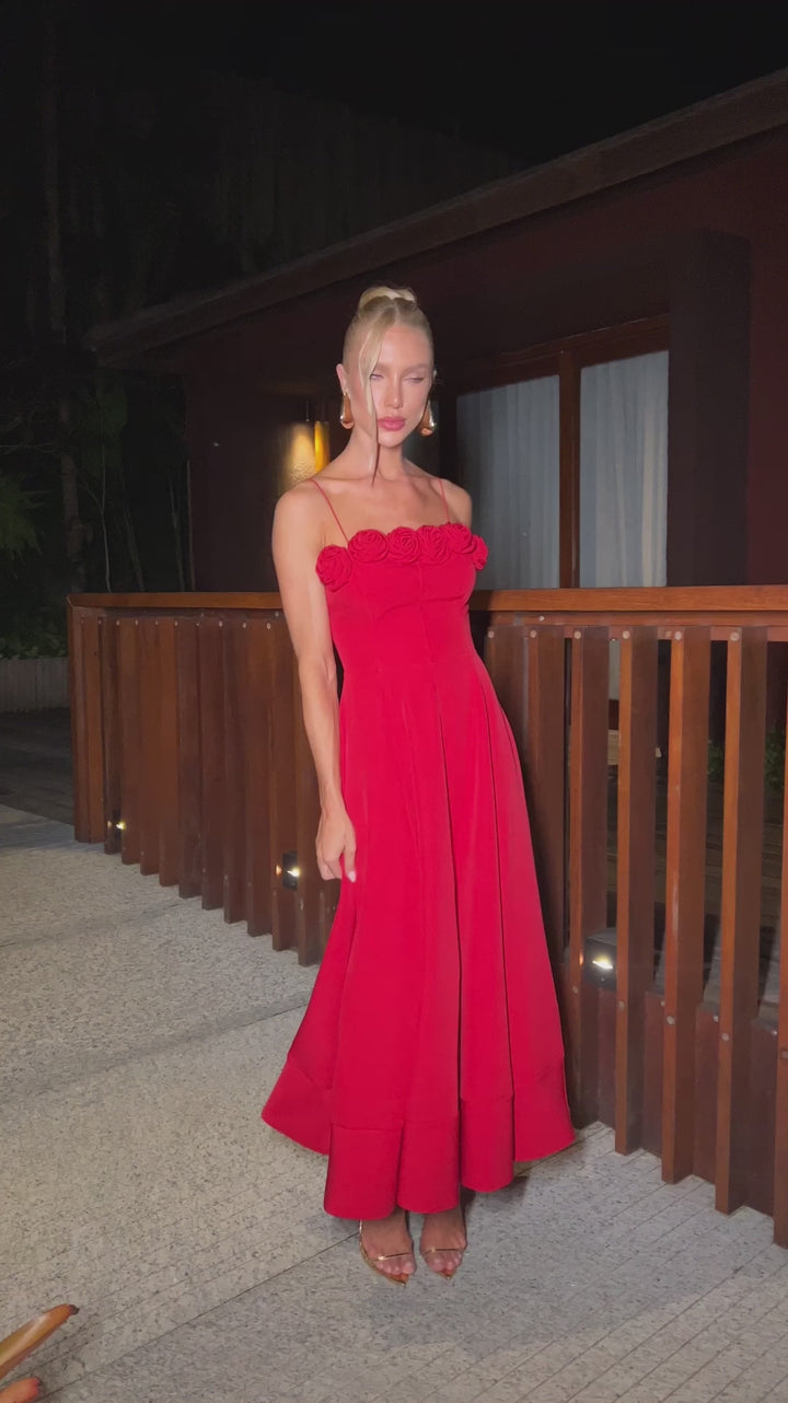 Vestido Midi Flores
