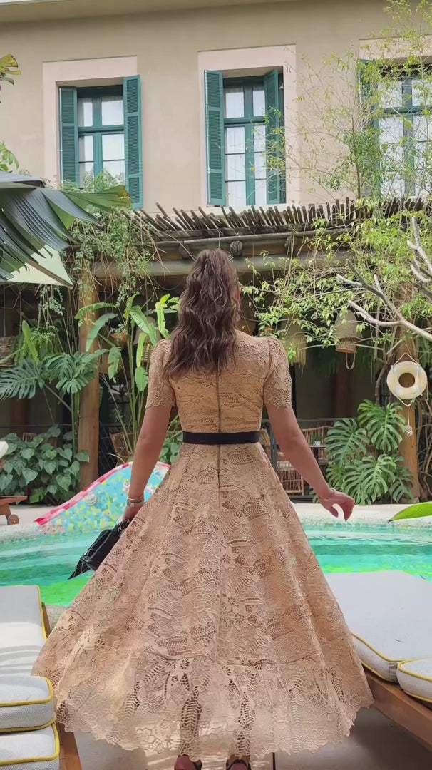Isadora Lace Midi Dress