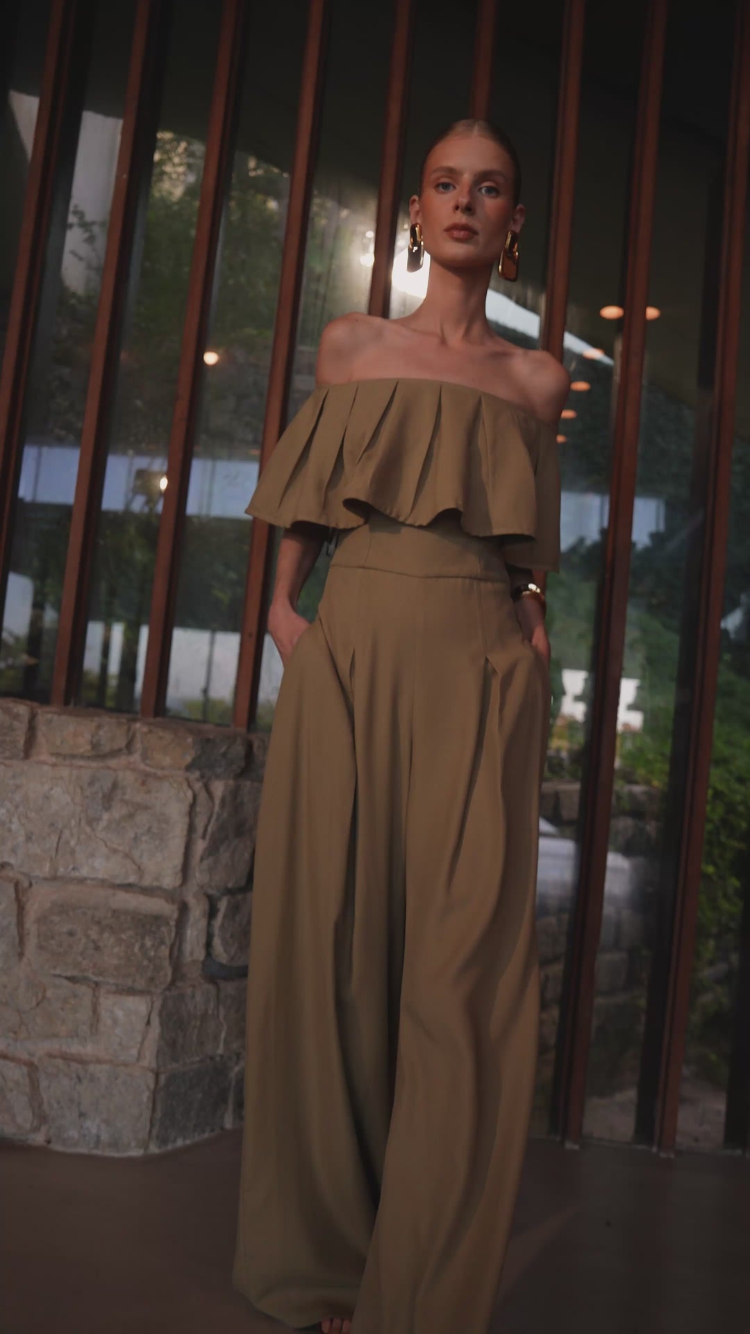 Pleated Jumpsuit