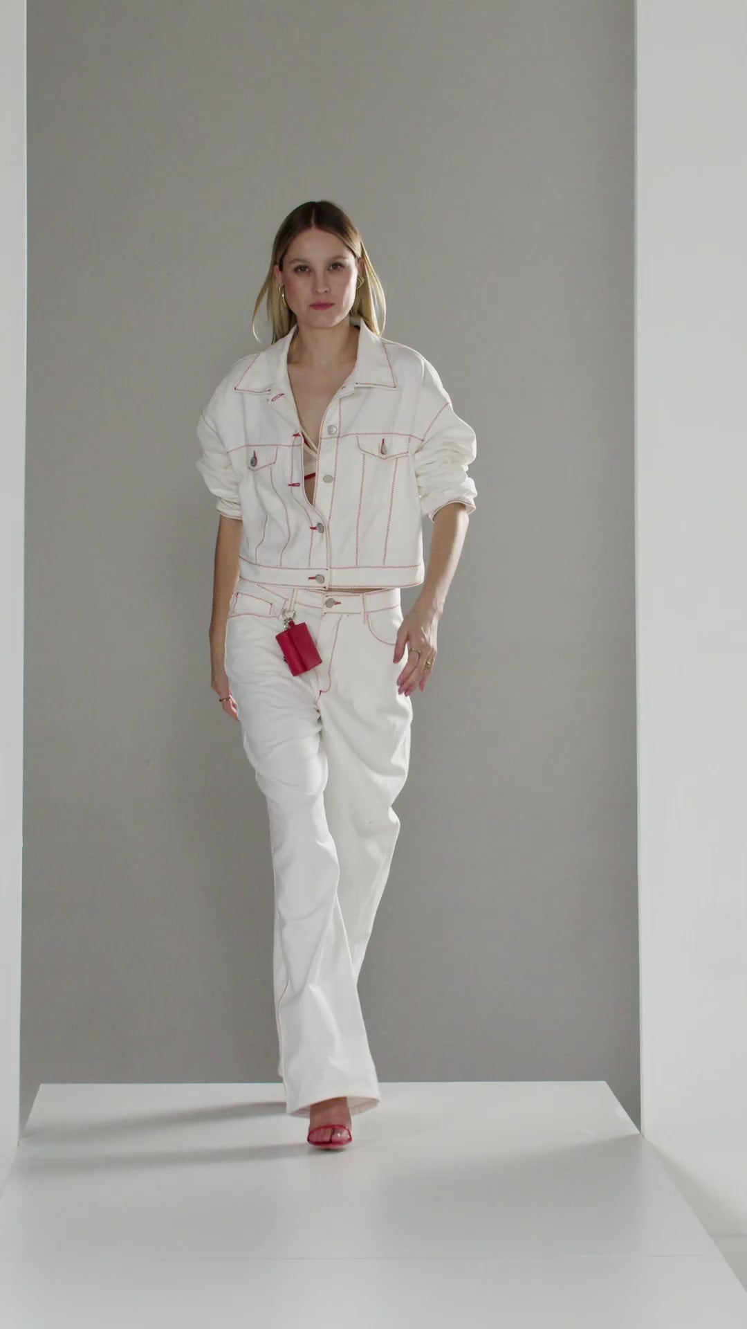 Straight Twill Trousers