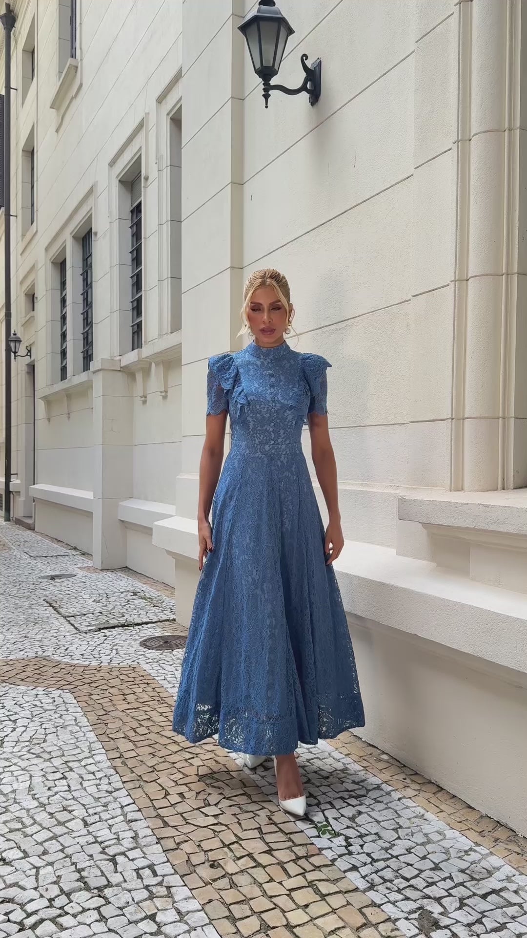 Blue Belle Midi Dress