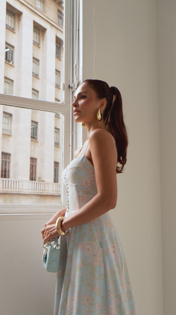 Vestido Midi Rodado Palm Springs