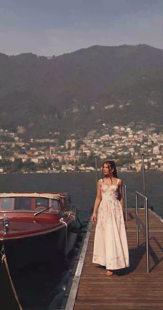 Vestido Midi Floral Bella Di Fiorenza