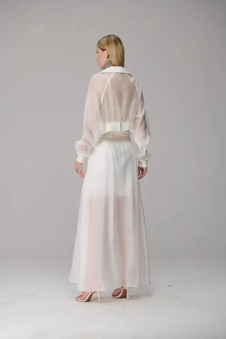 Long Organza Skirt