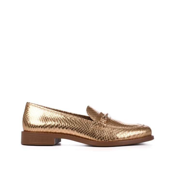 Jorge Bischoff Metallic Leather Loafer