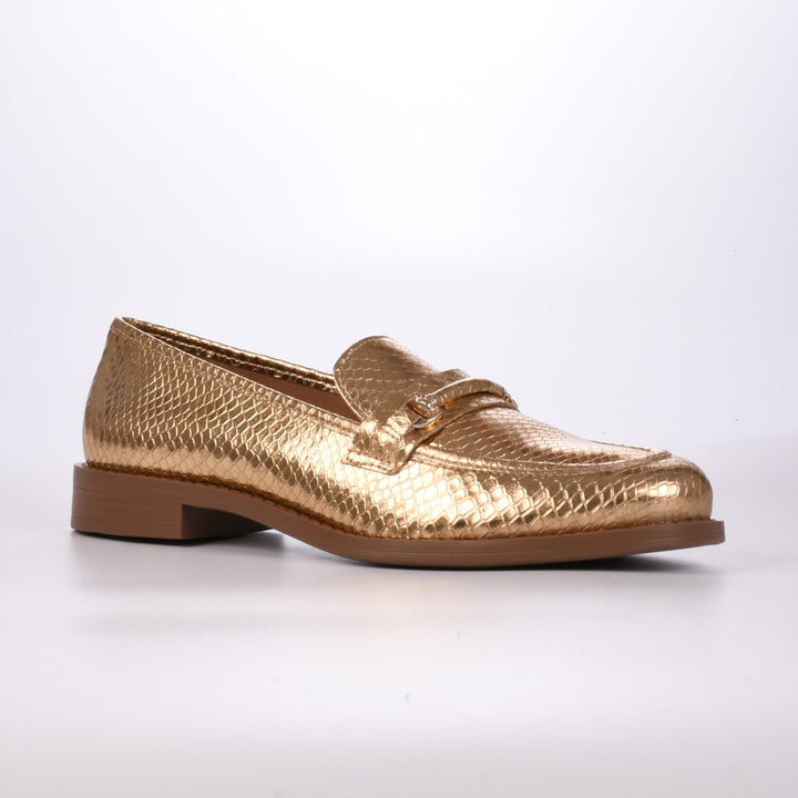 Jorge Bischoff Metallic Leather Loafer