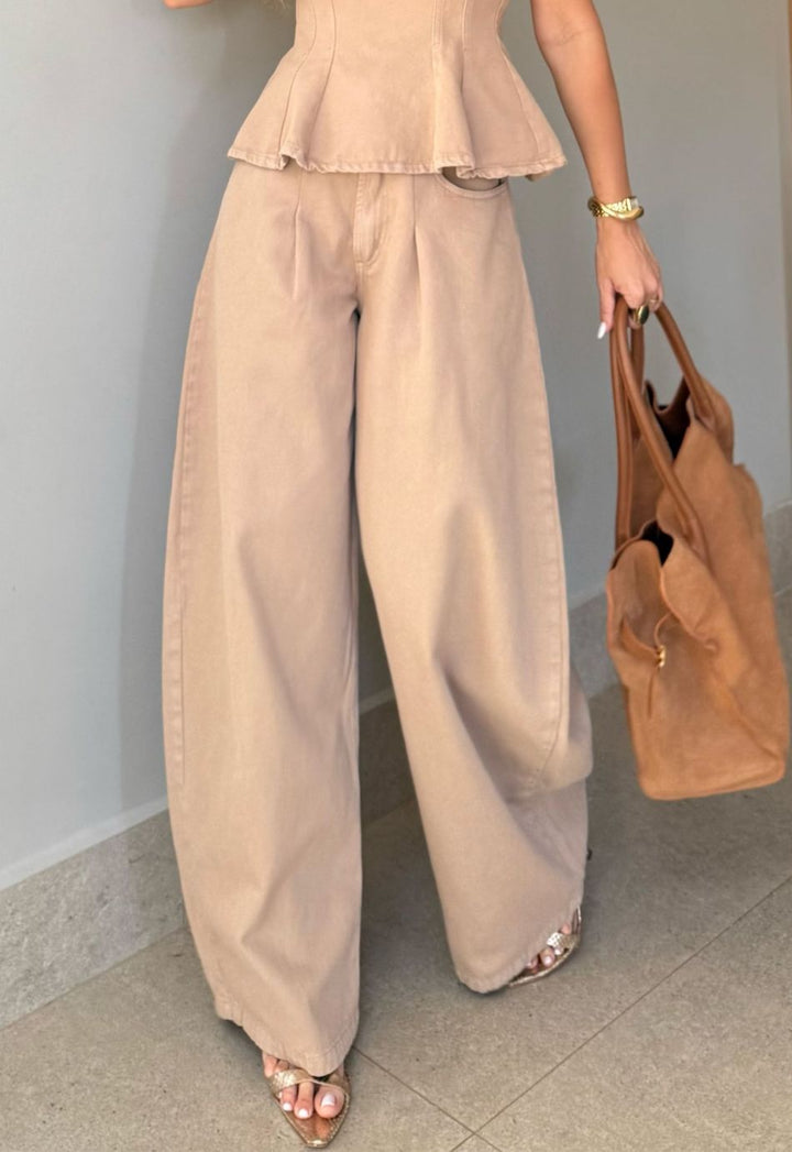 Calça Curved Balloon Brise