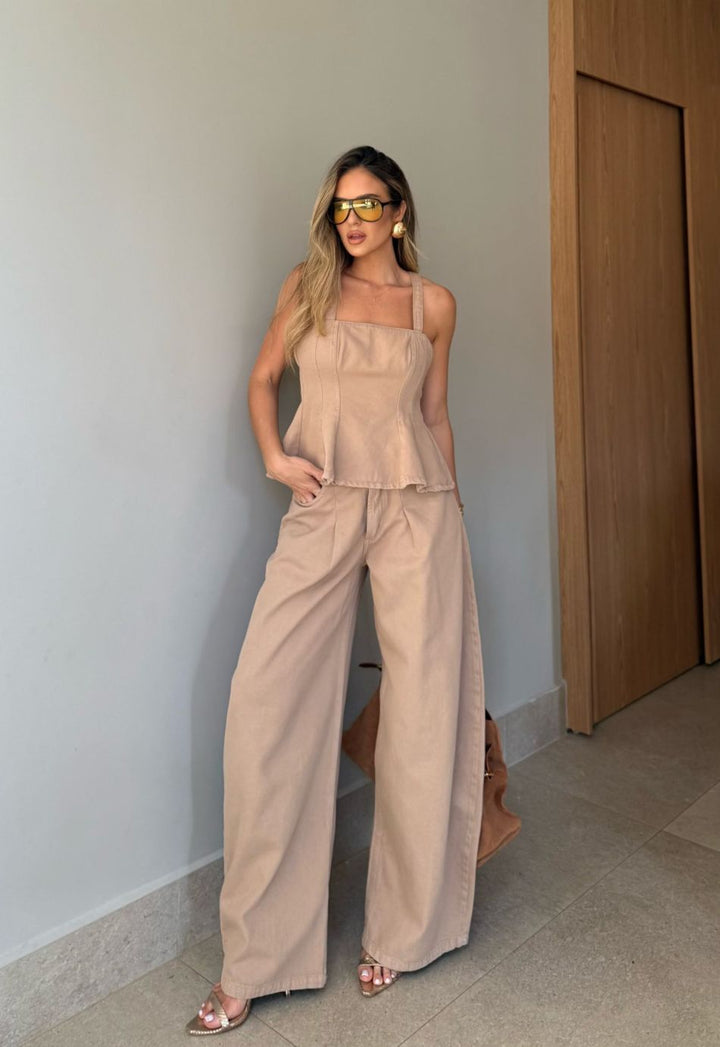 Calça Curved Balloon Brise