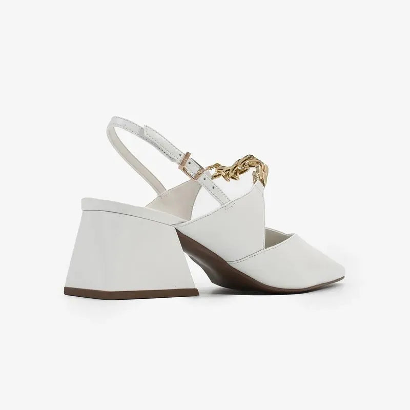 Leather Slingback Pumps – MissChicFashion