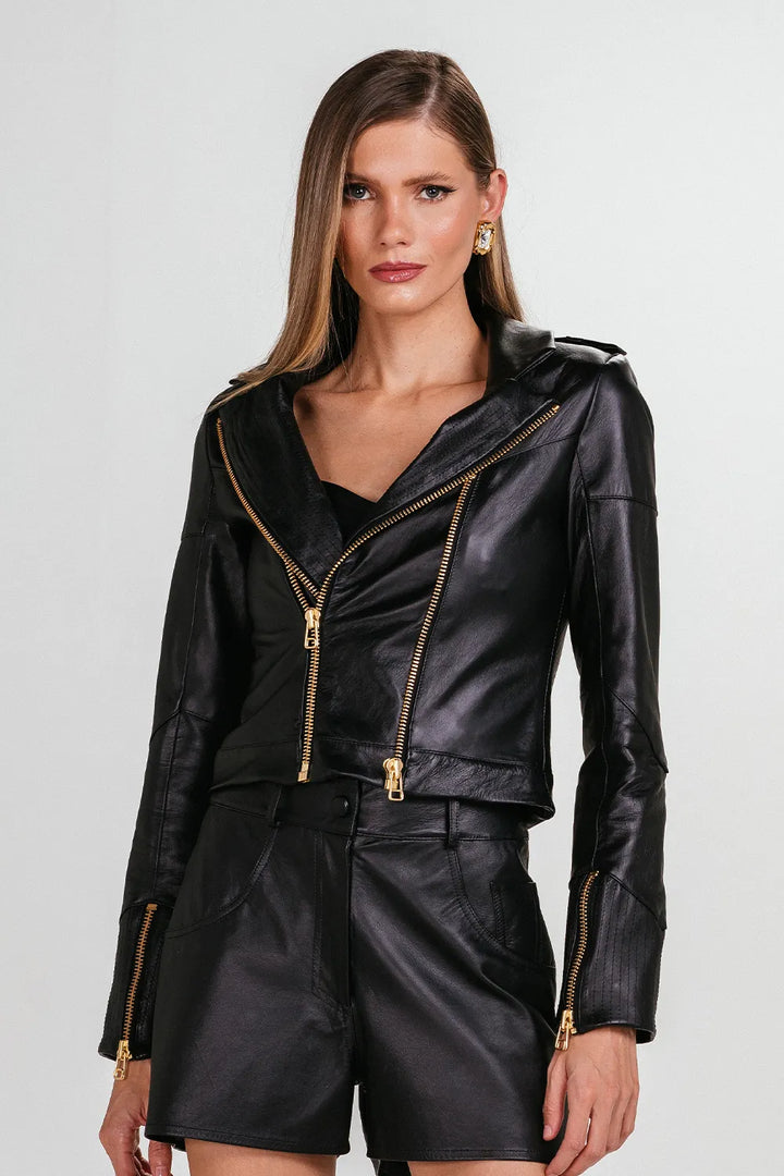Charth Fitted Leather Jacket