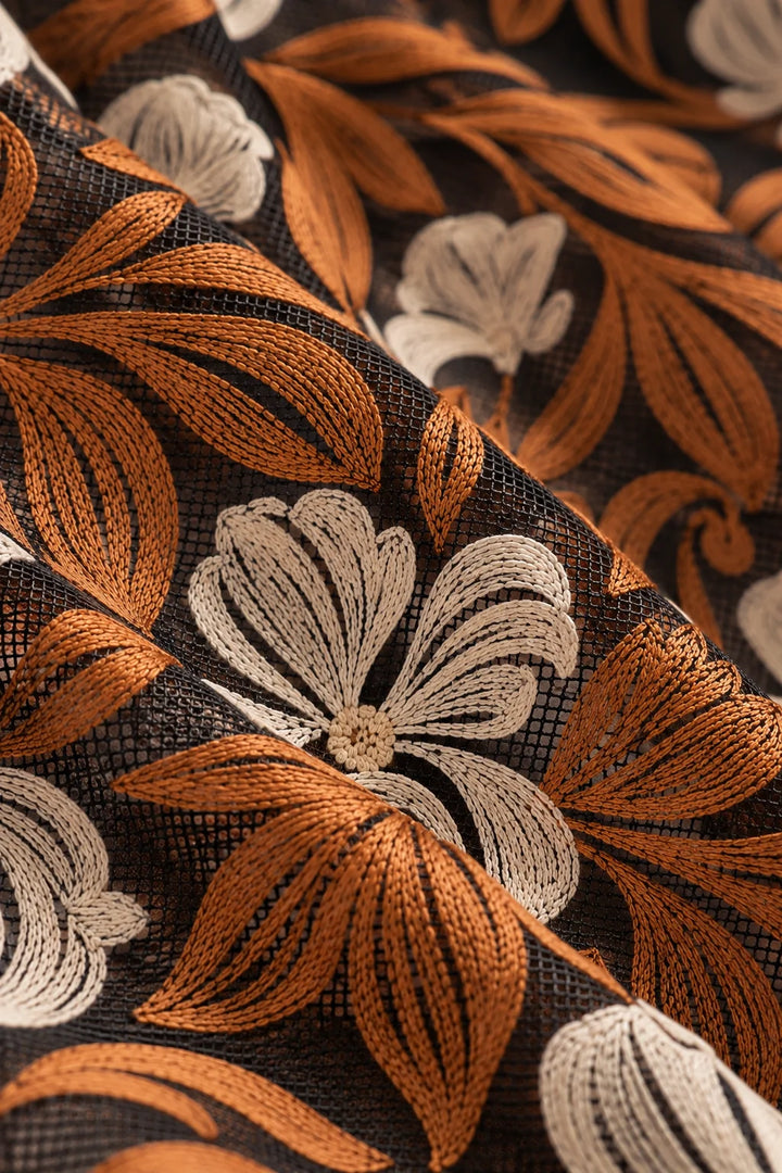 Le Jardin Embroidered Midi Dress
