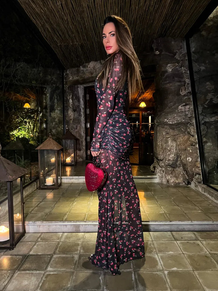 Vestido Longo Estampado