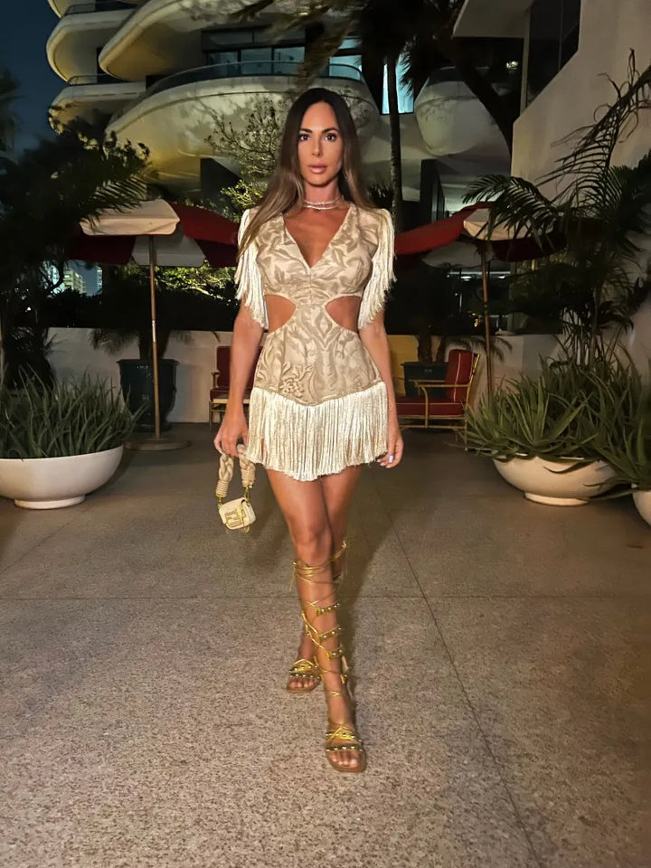 Short Fringed Dress