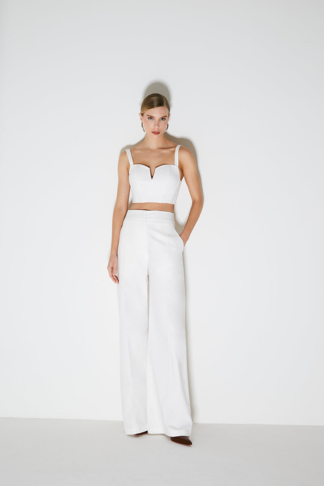 Calça Pantalona Estruturada