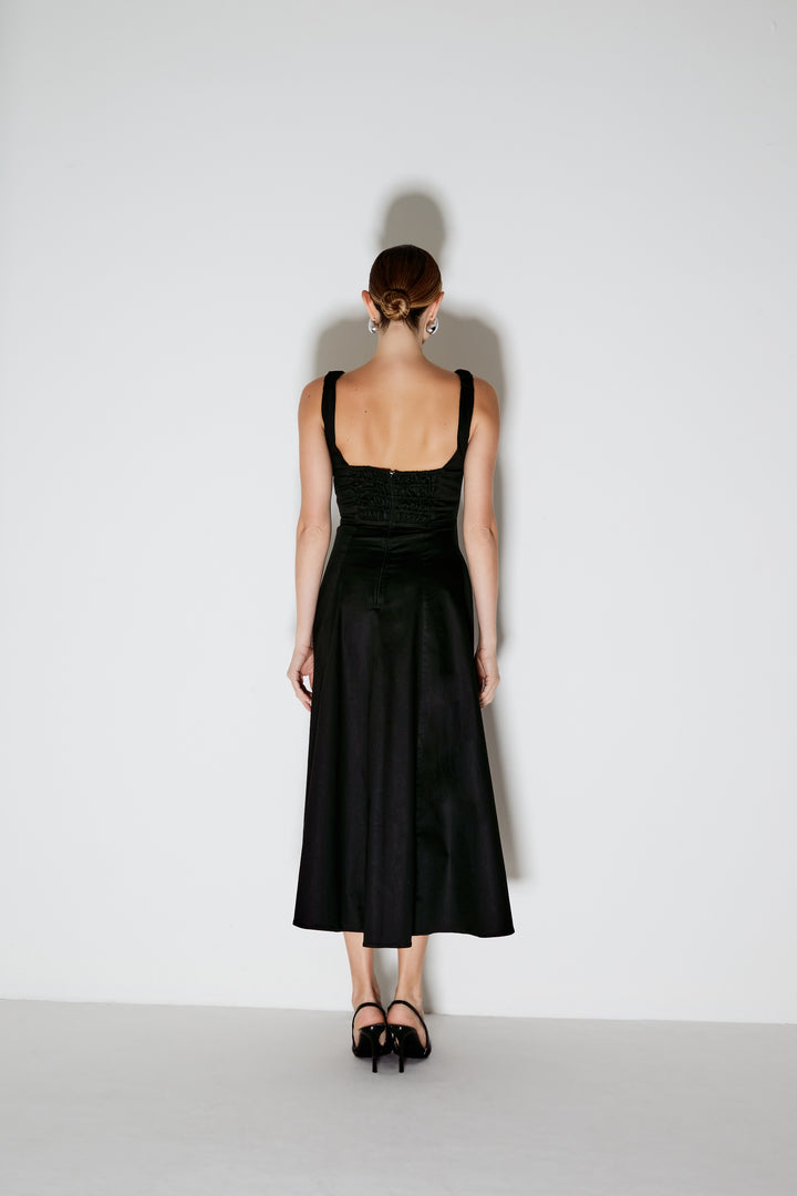 Asymmetrical Midi Dress