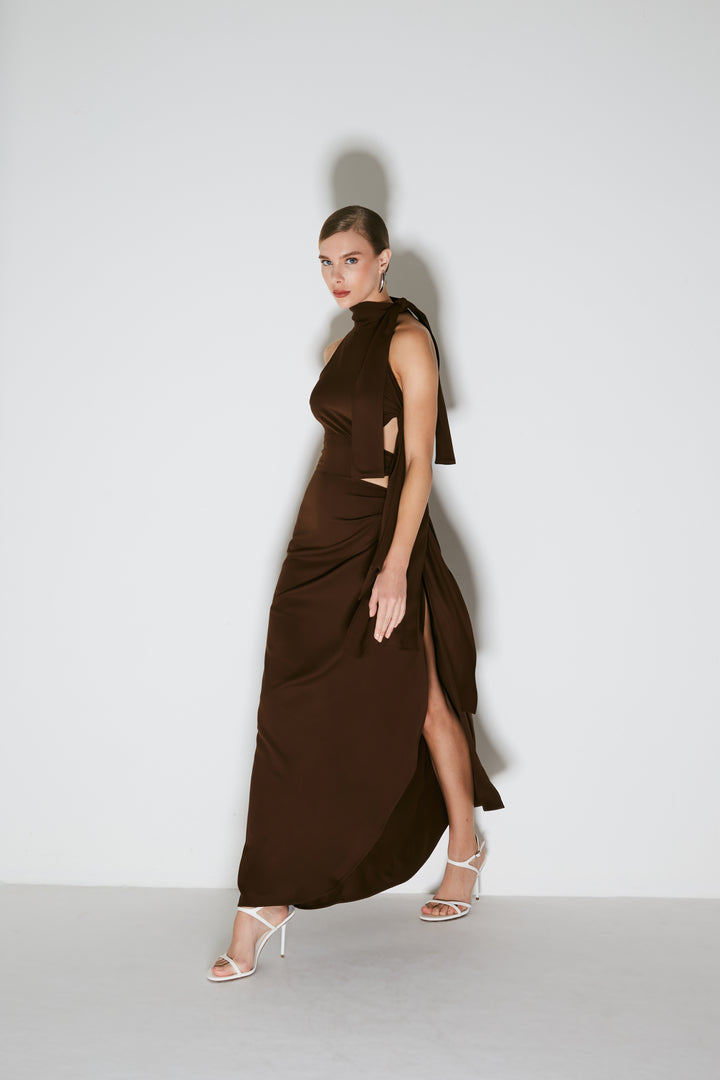 Long Dress with Tie