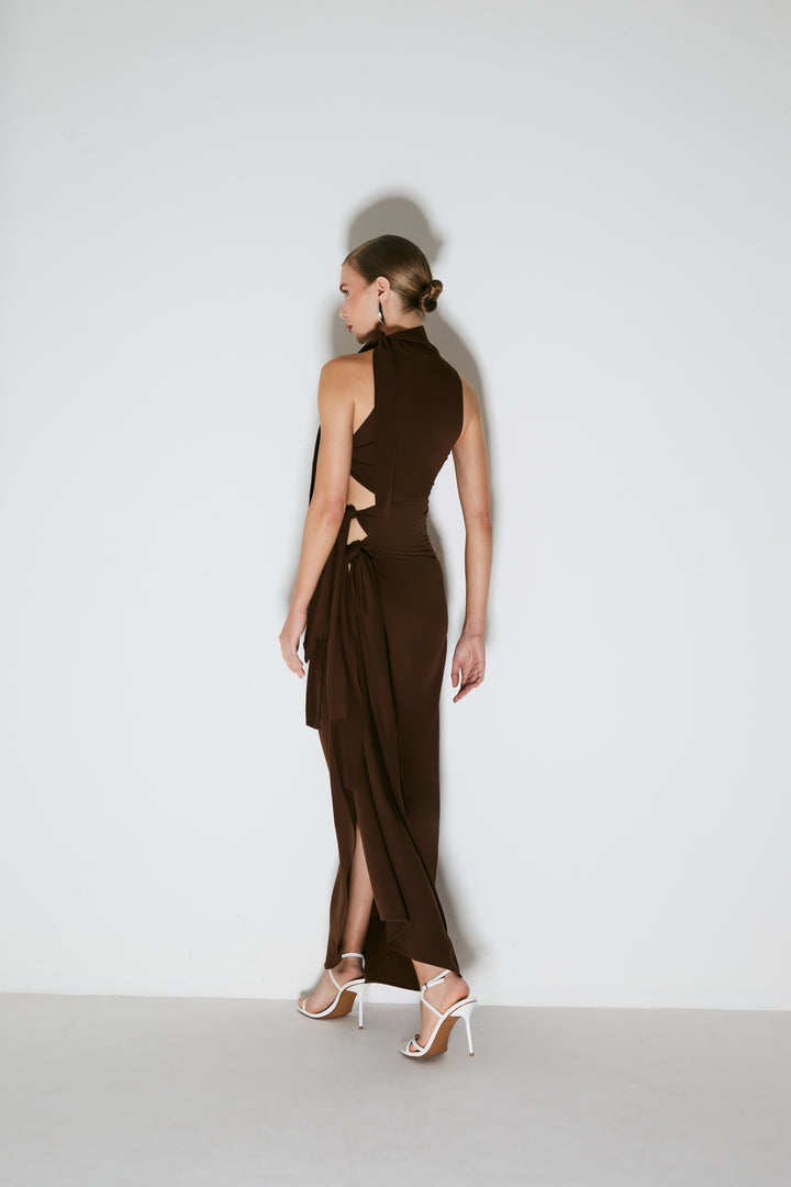 Long Dress with Tie